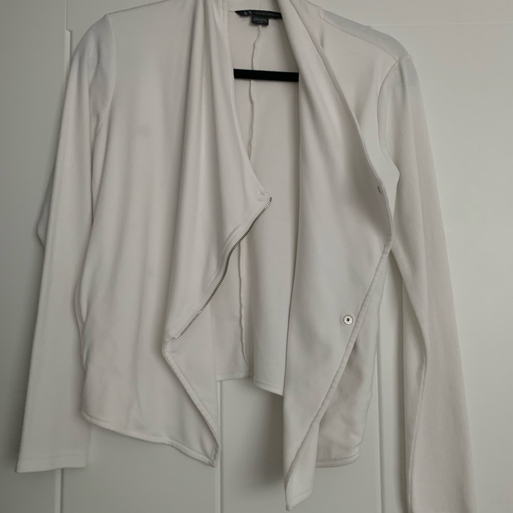 Never worn Armani Exchange white casual blazer size XS